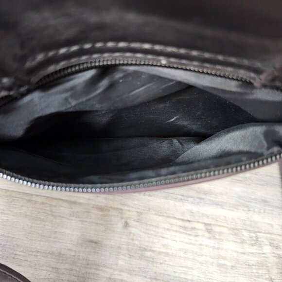 Franco Sarto Rex Tassel Saddle Gray Boho Crossbody Bag - Picture 11 of 15